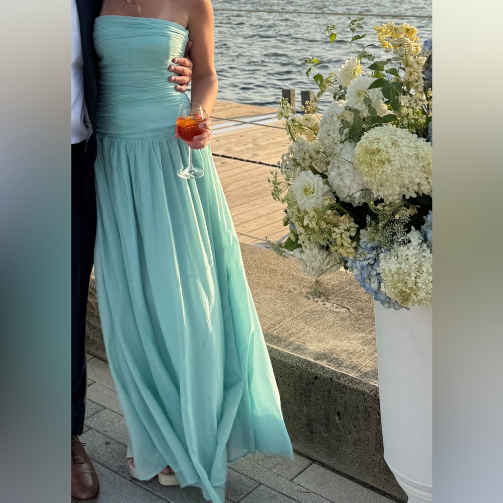 Line & Dot Delia dress in teal